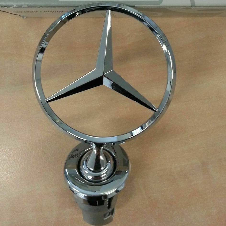 Хромированная эмблема с логотипом капюшона Mercedes Benz Star W123 W126 W201 W124