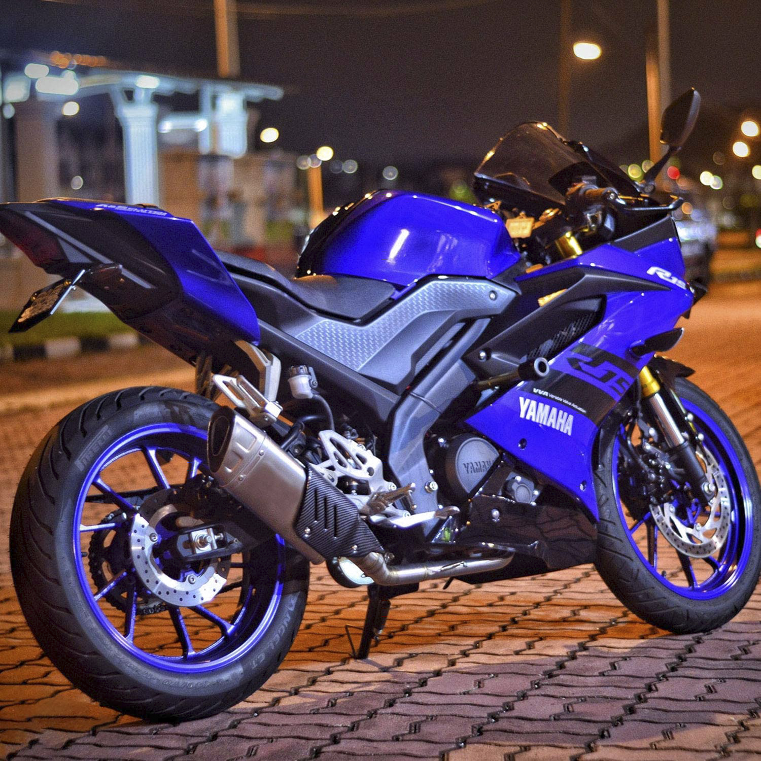 Выхлопная труба для мотоцикла Akrapovic Echappement Escape Moto, Модифицированная универсальная для YAMAHA R15 R6 R3 Duke 390
