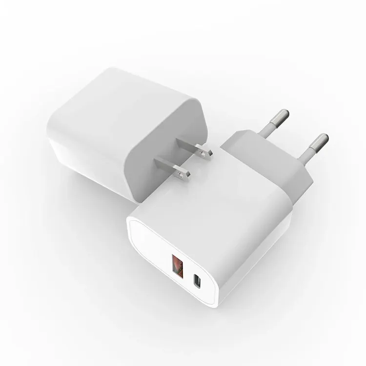 US EU Universal Dual Output USB-C PD 20W 18W Wall Charger For iphone 12 Mobile Phone Magsafing