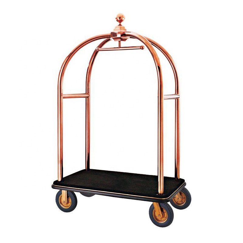 International airport hotel ultra quiet four wheel luxury hotel three color luggage cart