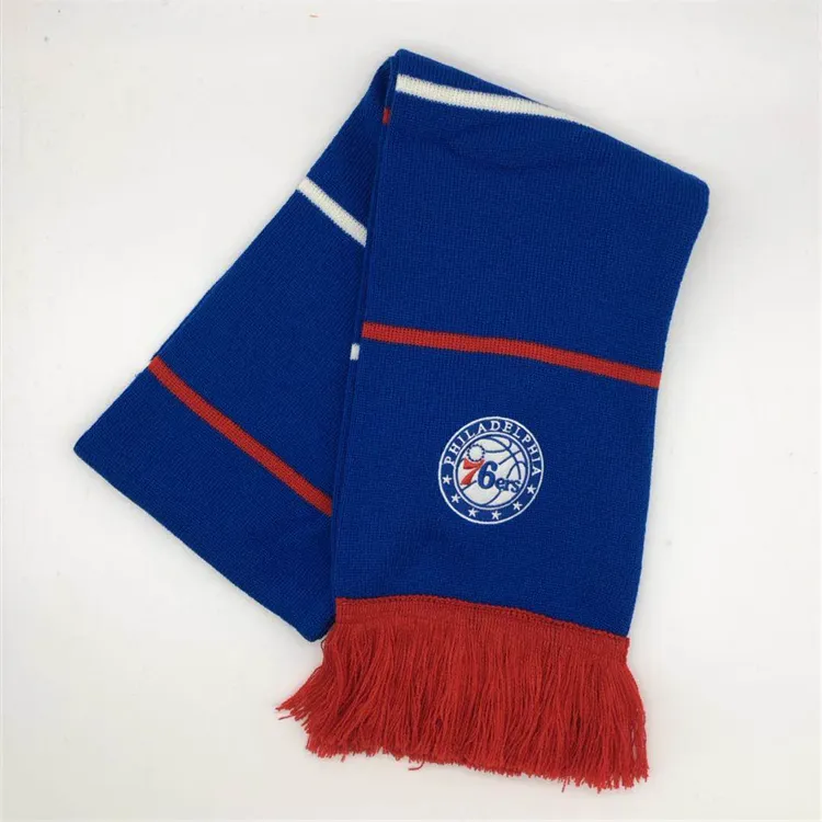 Cheap Customize Jacquard Style Fashion Wholesale Woven Designer Winter Knitted Scarf Custom Winter Scarf With Customized Logo