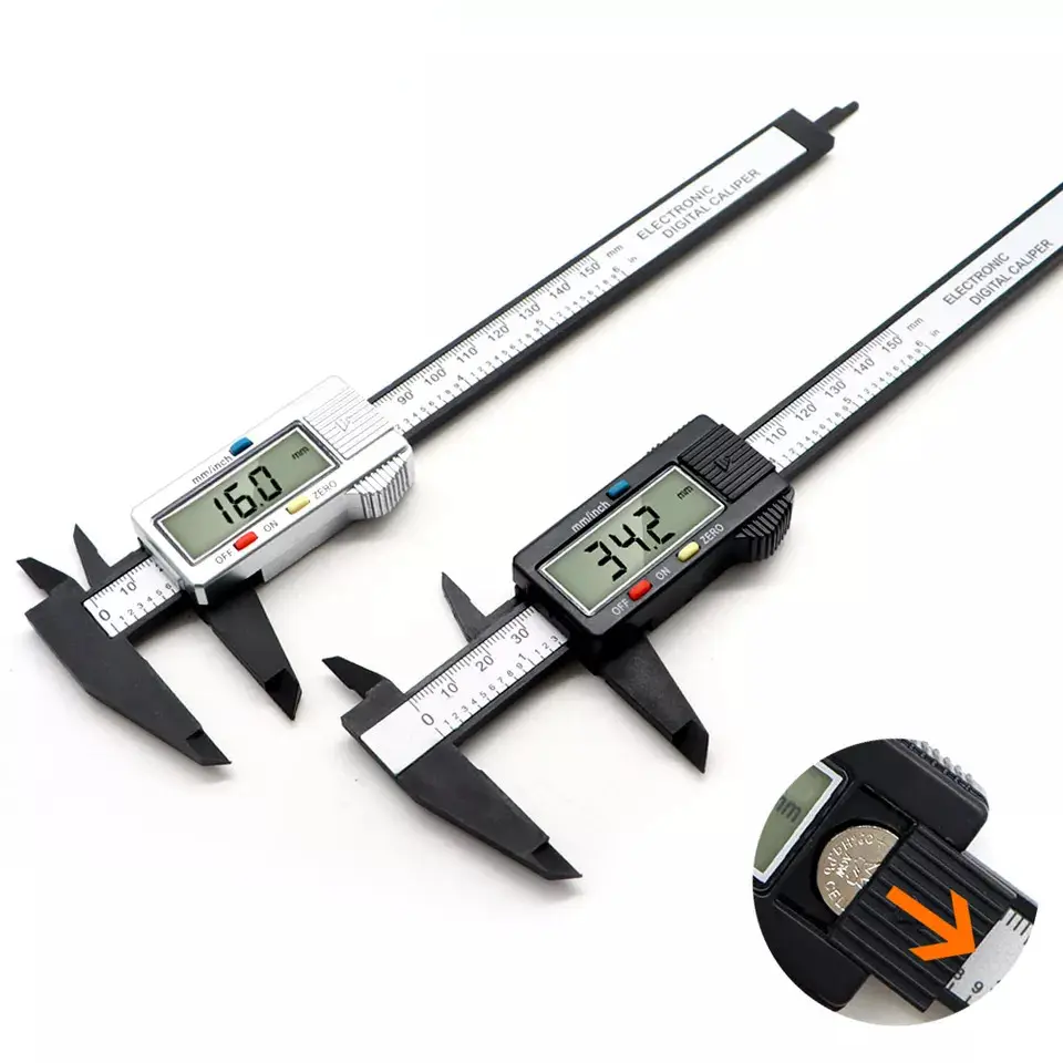 0-150 Mm 6 Inch LCD Screen Measuring Tool Digital Vernier Caliper Electronic Micrometer Ruler Vernier Calipers