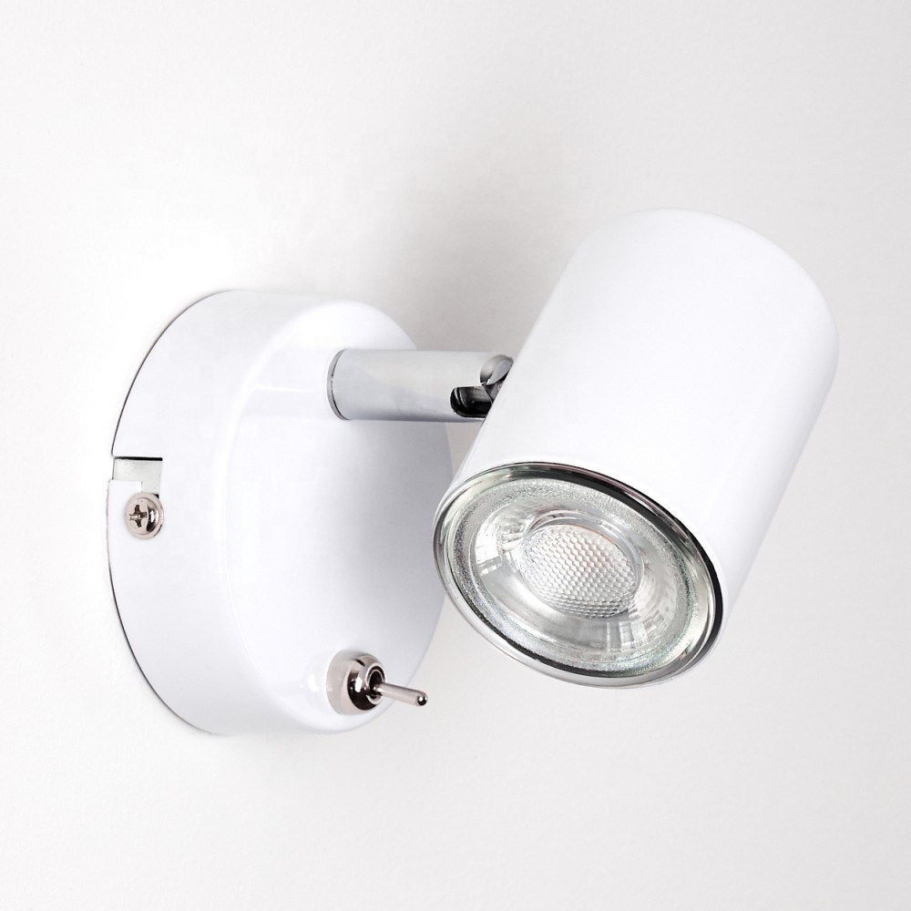 woojong 5W 380lumens metal led wall light silver white square high power 3000K wandleuchte