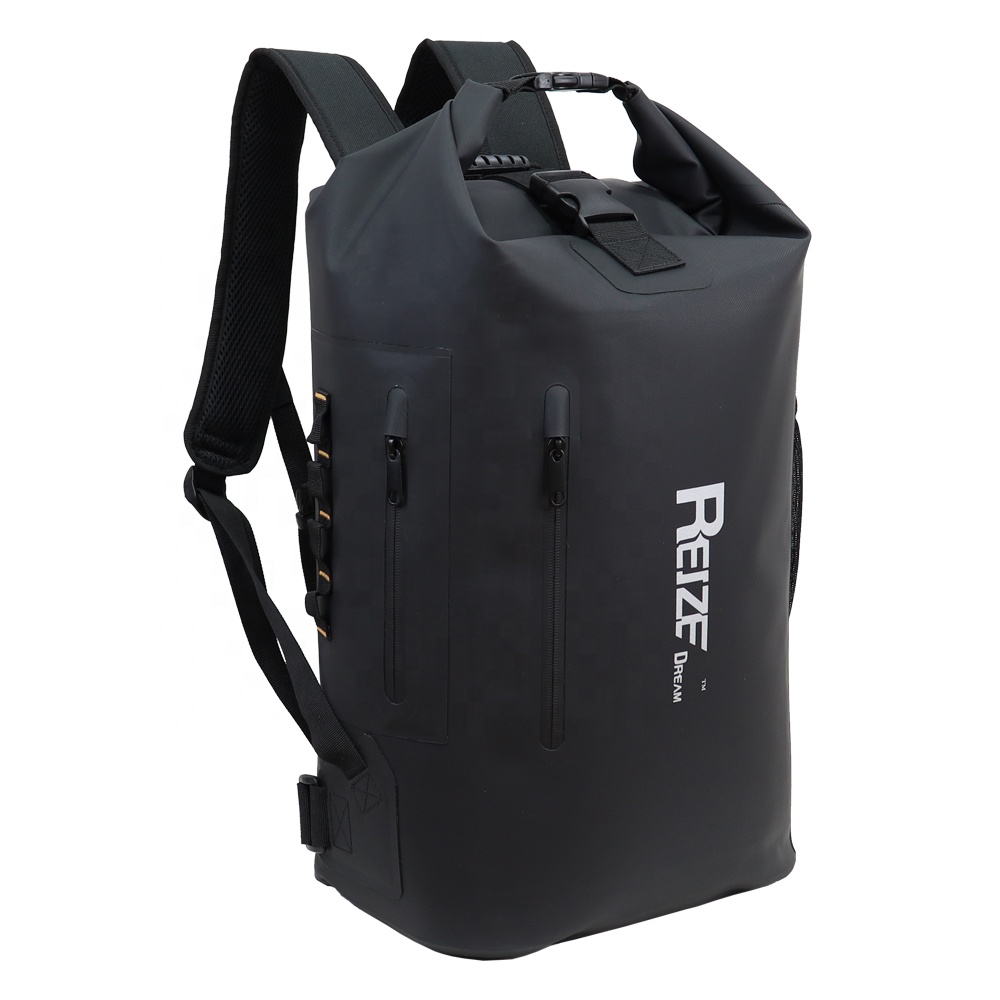 Custom logo 30L outdoor hiking camping climbing floating boating 500D pvc tarpaulin dry sack waterproof bag