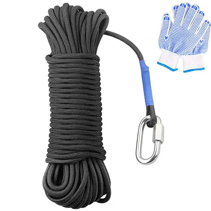 High Strength Nylon Cord Safety Rope 65 Feet Diameter Fishing Rope Heavy Rope with Safety Lock
