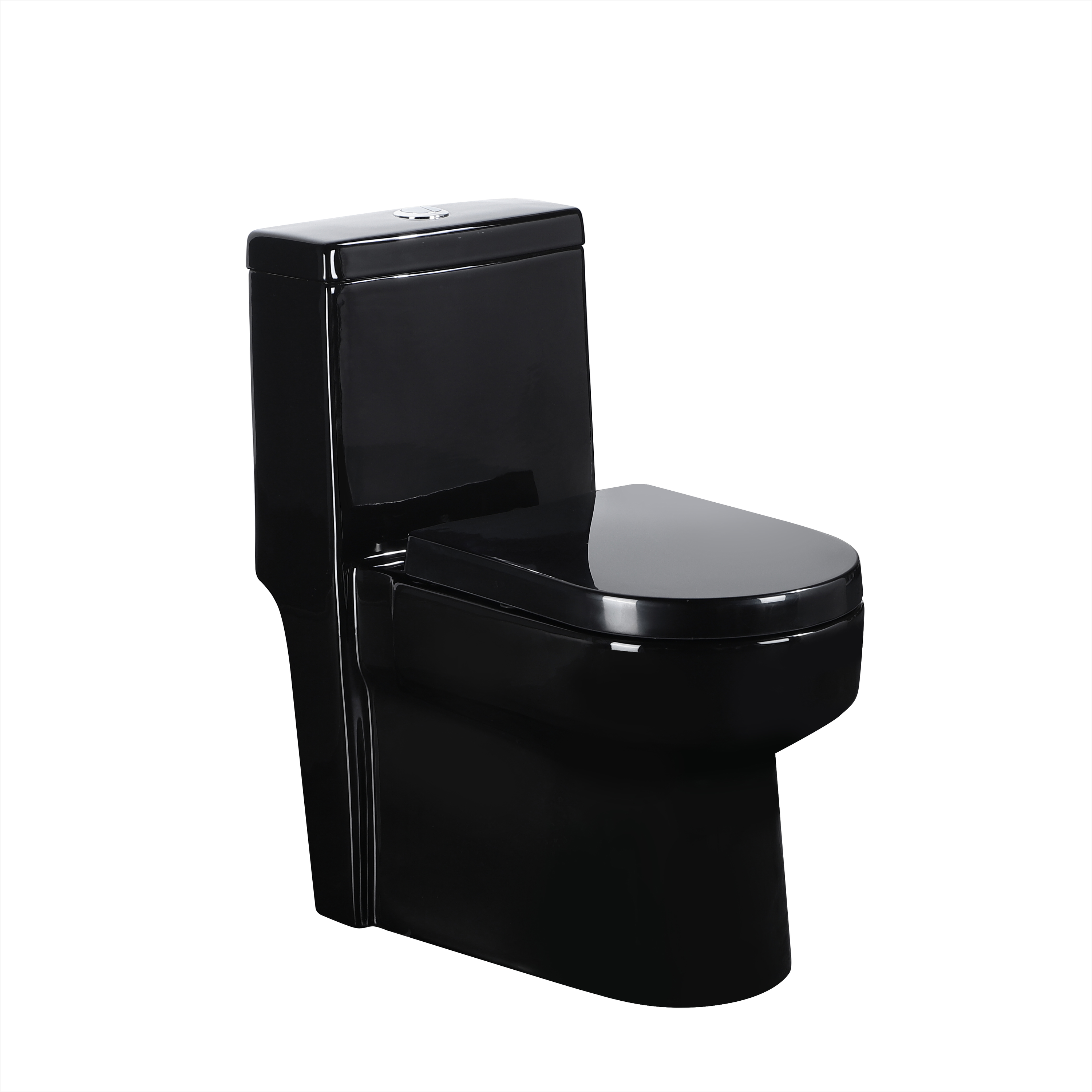 Best Selling Ceramic Kit Adult Elongated Toilet and Sink Set Combo Black Bathroom Washdown One Piece Toilet for American Market
