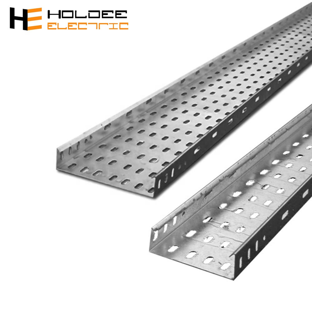 Jiangsu yangzhong Hongyi heavy duty HDG nema 20b cable ladder, aluminium outdoor perforated cable tray ladder