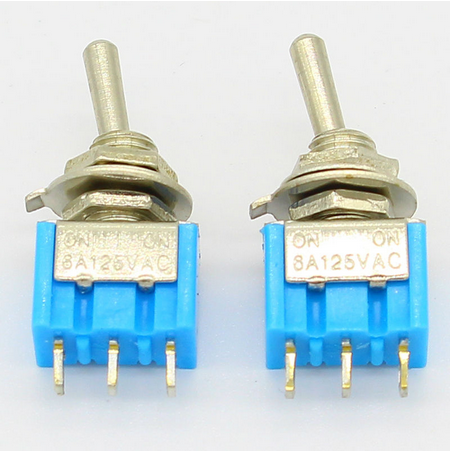 5 шт. мини MTS-102 3-контактный SPDT ON-ON 6A 125VAC миниатюрные тумблеры