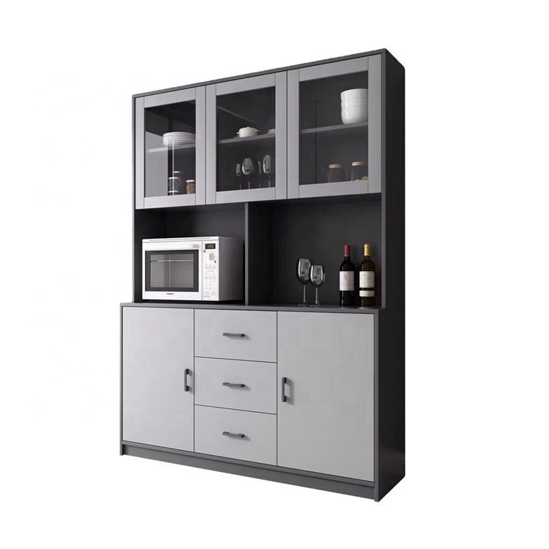 Customization Factory Popular Modern Solid Wood Cheap Price Home Kitchen Cabinet