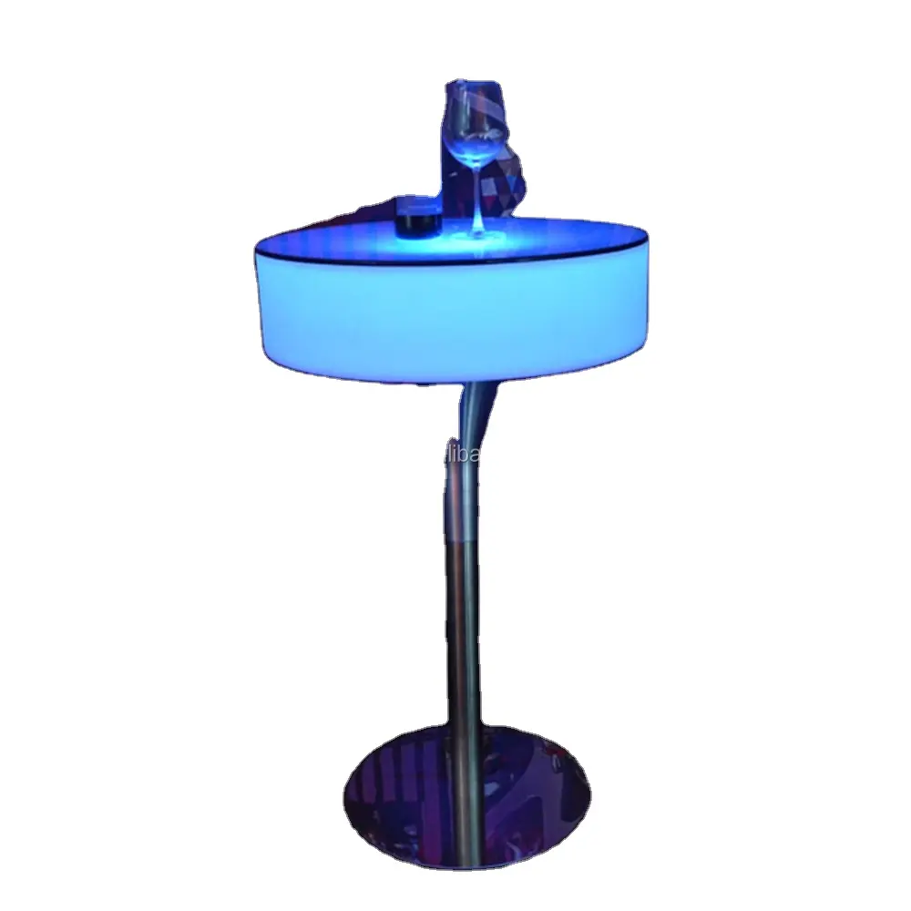 LED Plastic Restaurant Pub Bar Height Tables