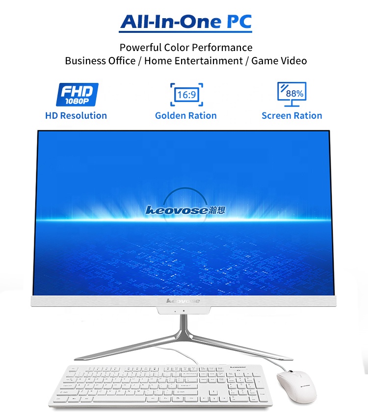 21,5 дюймовый светодиодный высококачественный процессор Core I3 I5 I7 встроенный аккумулятор Настольный моноблок компьютер с веб-камерой все в одном ПК Barebone