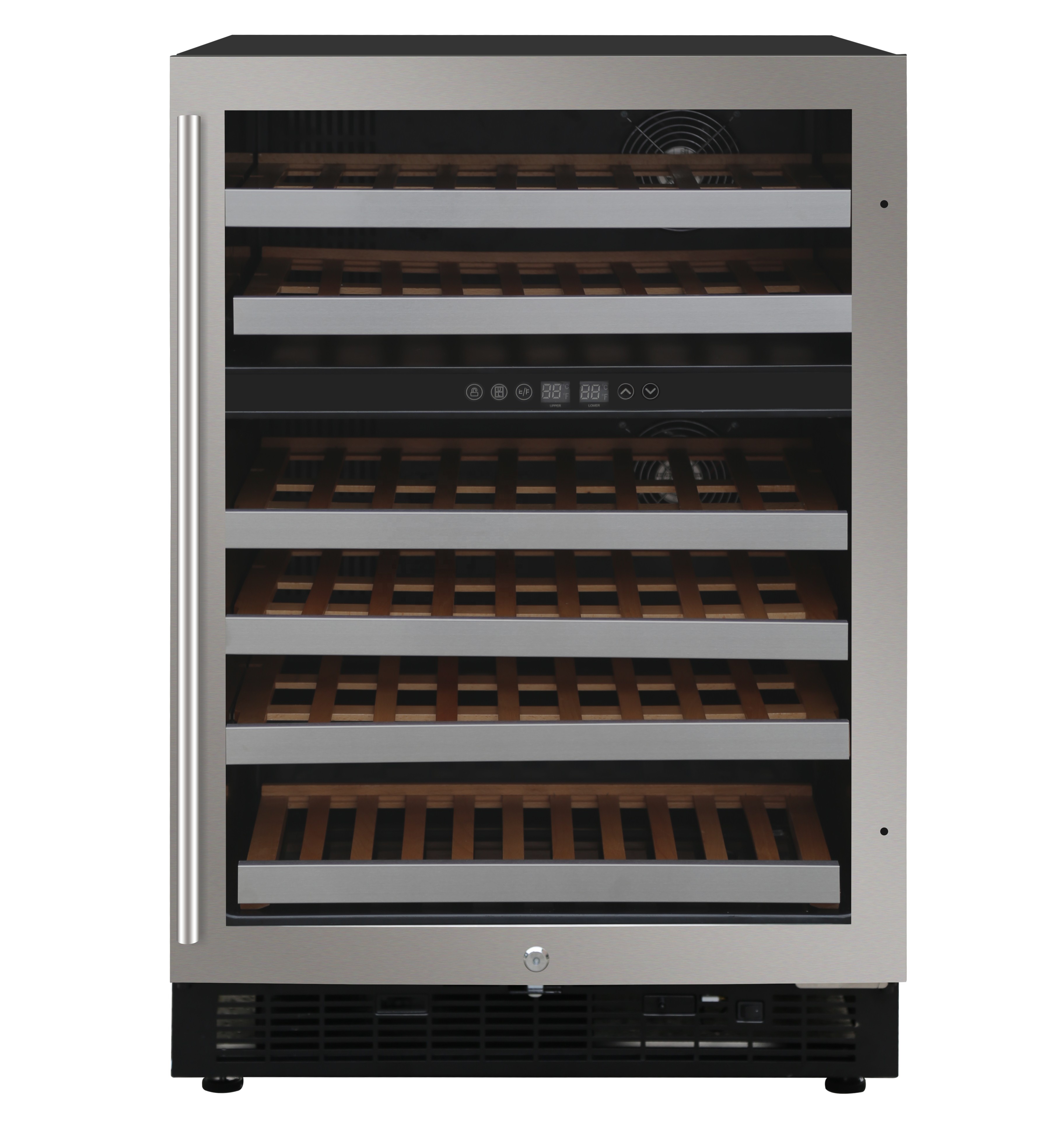 Dual zone Frost Free Built In wine refrigerator cooler cabinet refrigerator
