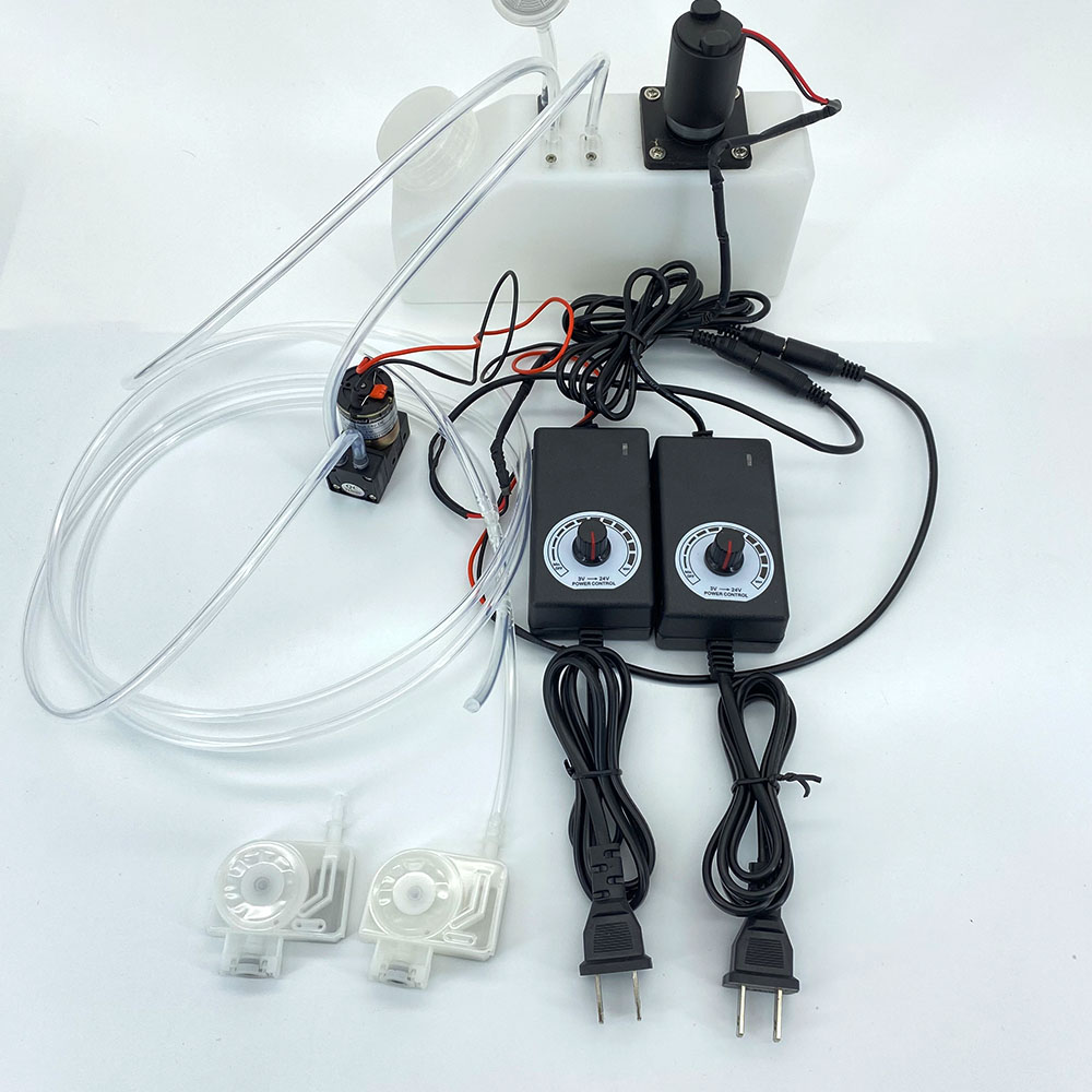 New 500ml L1800 printer modify machine white ink recycle system tank with stirrer motor filter float connector ink tube damper