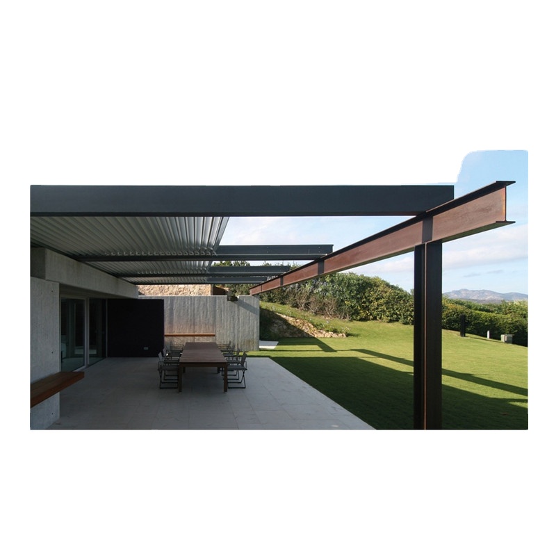 Моторизованный Skylight/стеклянная беседка с крышей для улицы