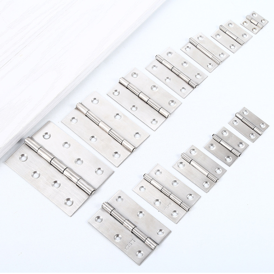 Wholesale 1'' 1.5'' 2'' 2.5'' 3'' 3.5'' 4'' Small Door Window Hinge Stainless Steel Hinges for Wood Cabinet Gift Box Doors