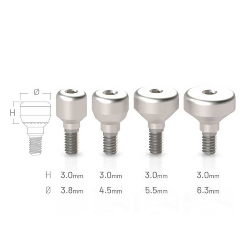 Healing Abutment / Cap H.3mm fitting with Ritter Implants Dental CAD CAM Materials
