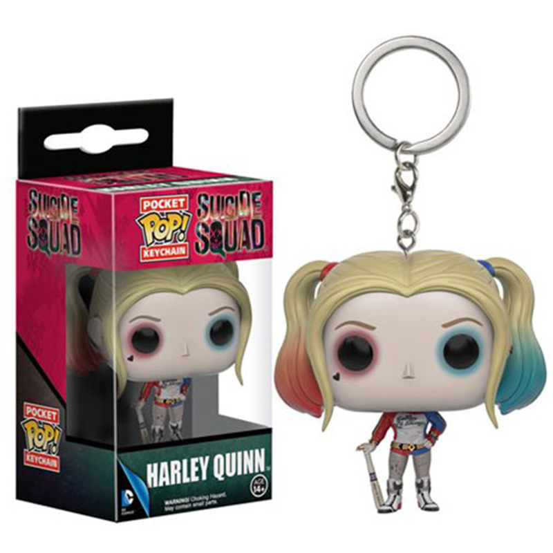 Экшн-фигурка Funko Pop отряд самоубийц Квинн Бэтмен Джокер Харли Квинн брелок игрушки 4 см