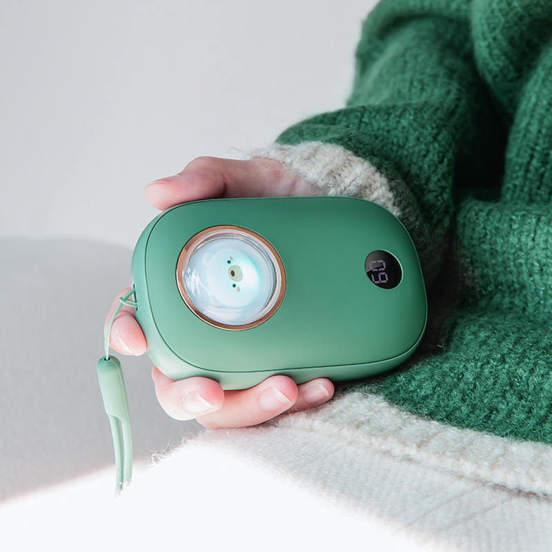 New Arrival 10000mAh Power Bank Hand Warmer Rechargeable Portable Cute Mini Hand Warmer with Lanyard