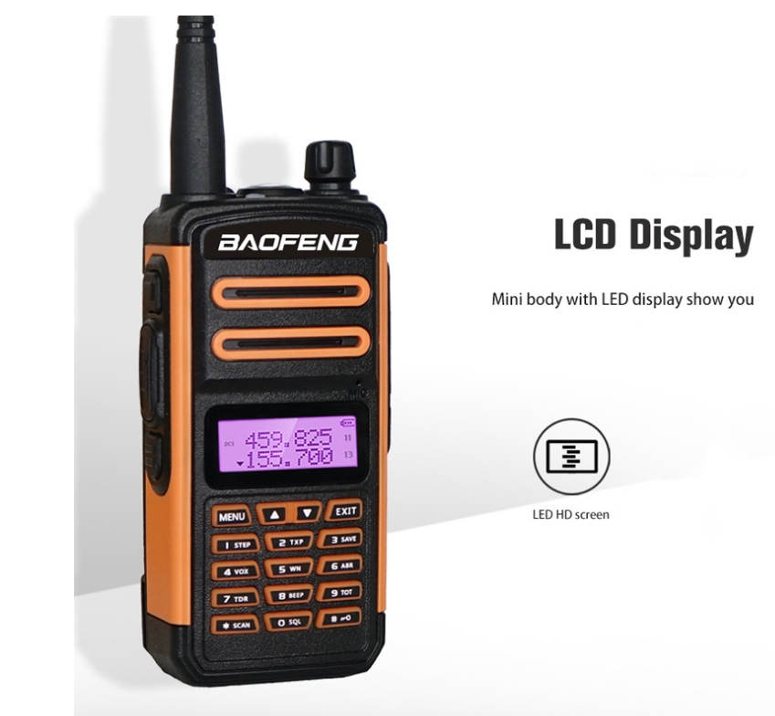BaoFeng Tri-Band двухстороннее радио 136-174 МГц 220-260 МГц & 400-520 МГц домашнее ручной радиолюбителей TR-988UV портативный иди и болтай Walkie Talkie