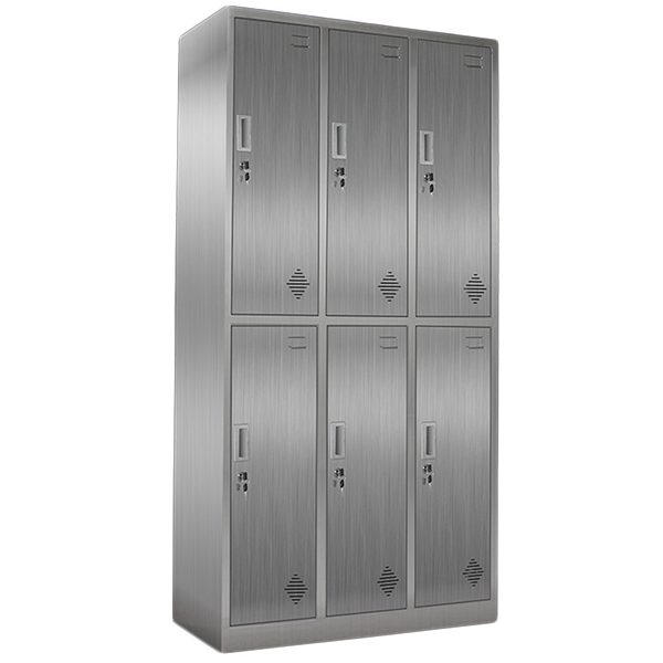 Stainless Steel Cupboard Wardrobe 6 Doors Safe Locker Cabinet