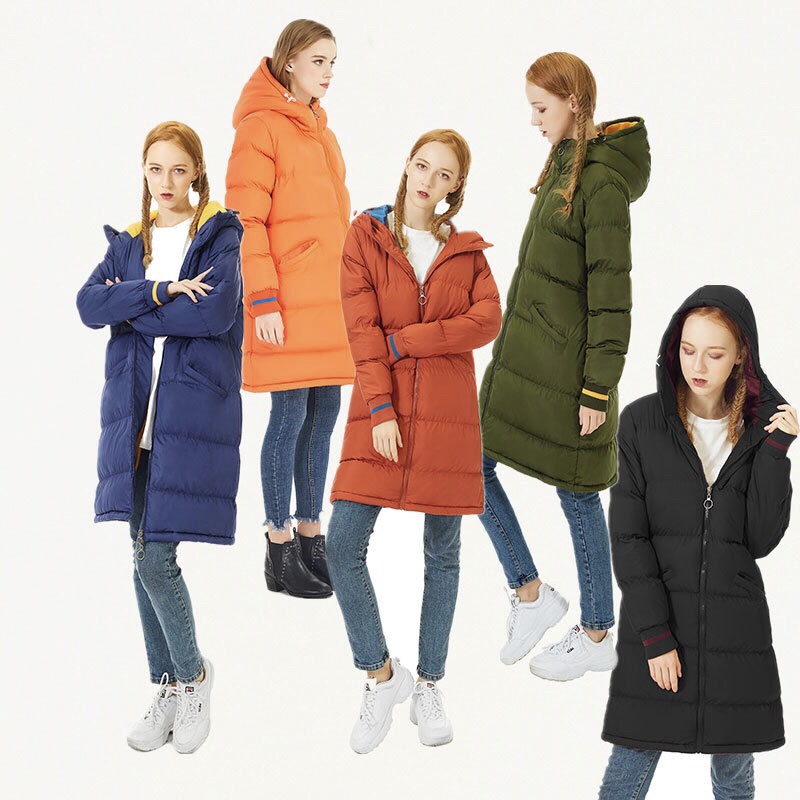 Women's Down Jacket Fall And Winter Lightweight Medium And Long Coat Cotton Clothing