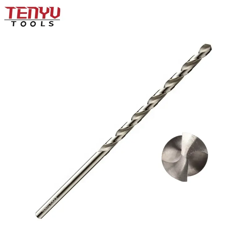 HSS DIN340 Extra Long Metal Twist Drill Bit for Metal Stainless Steel Drilling Tile Drill Bits for Steel