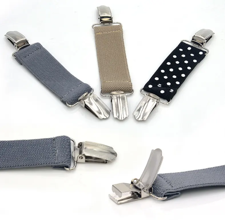 Custom Multi-use Costume Clothes Elastic Anti-slip Clip Sock Clip Suspender