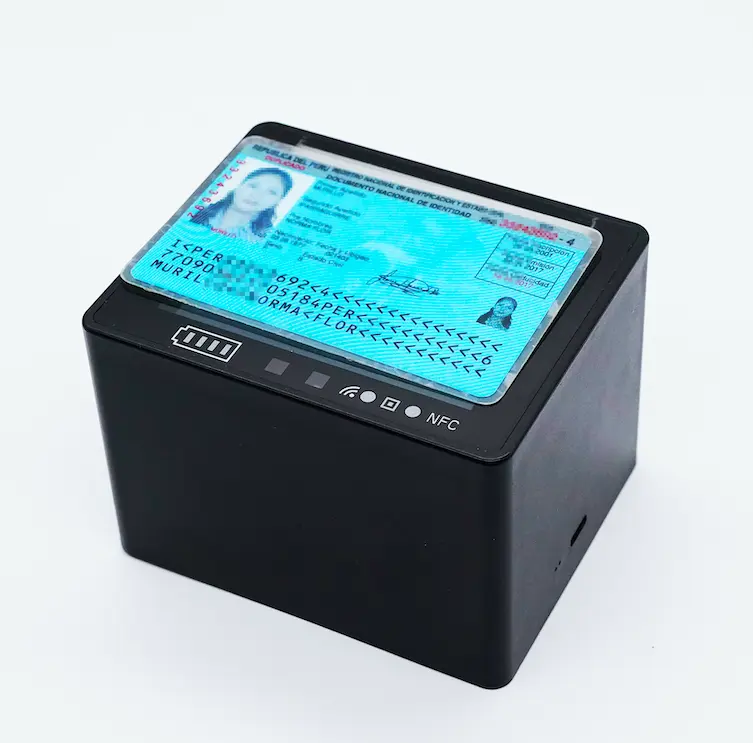ID Card and Passport Desktop Table Machine Readable Zone (MRZ) OCR Reader