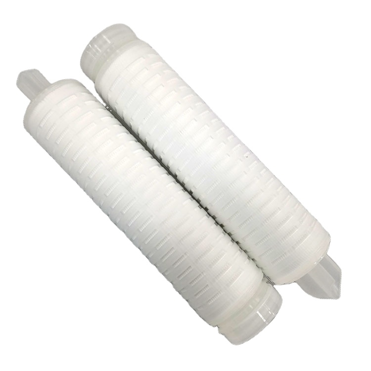 Glass fiber microporous folding pleated filter cartridge for water purification filtration