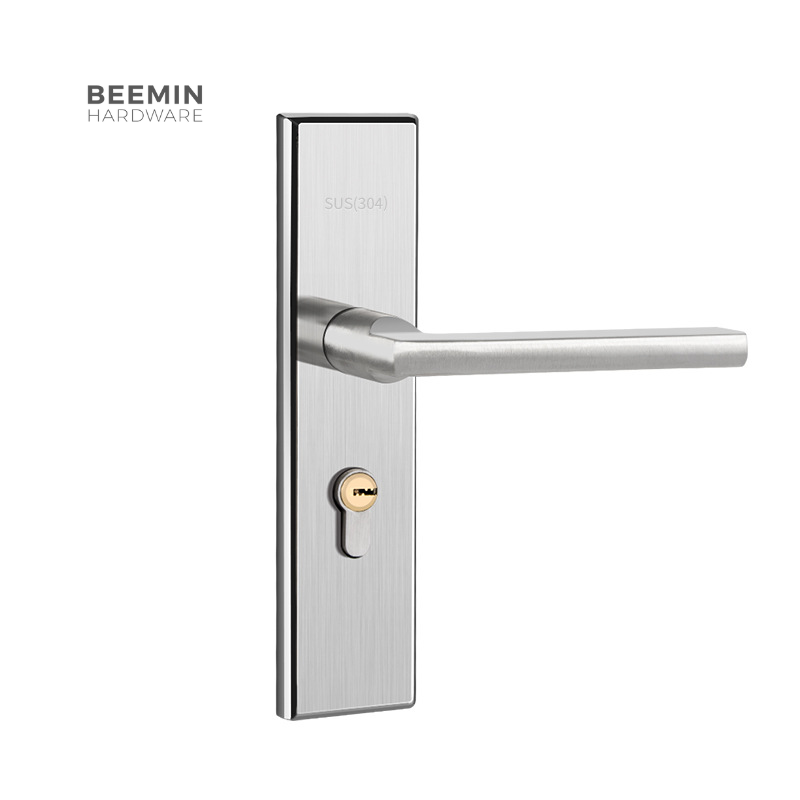 Factory direct sale Modern Simple style C20-1101 Interior Bathroom handle Stainless steel Door Lock
