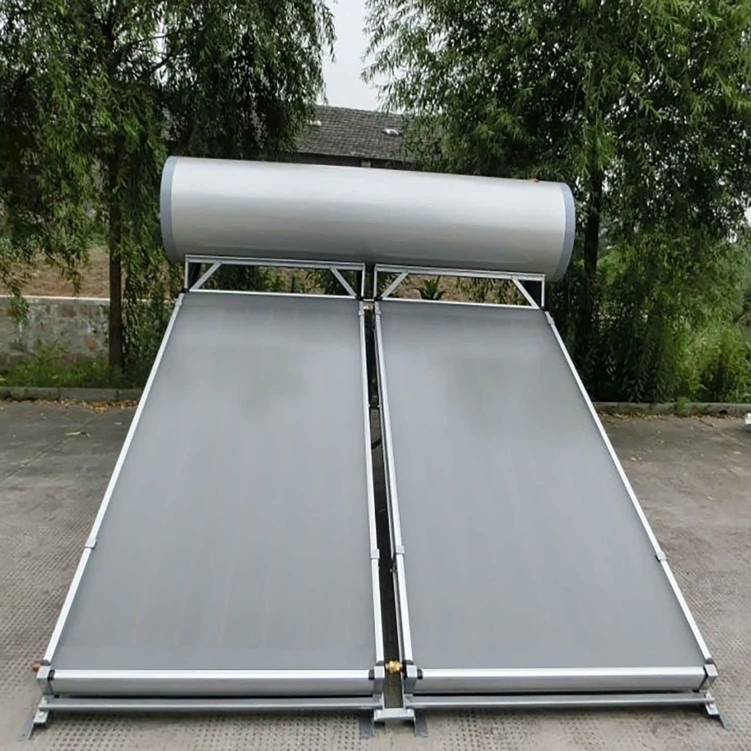 Closed Loop High Pressure Split Solar Water Heater Germany With Flat Plate Solar Collector