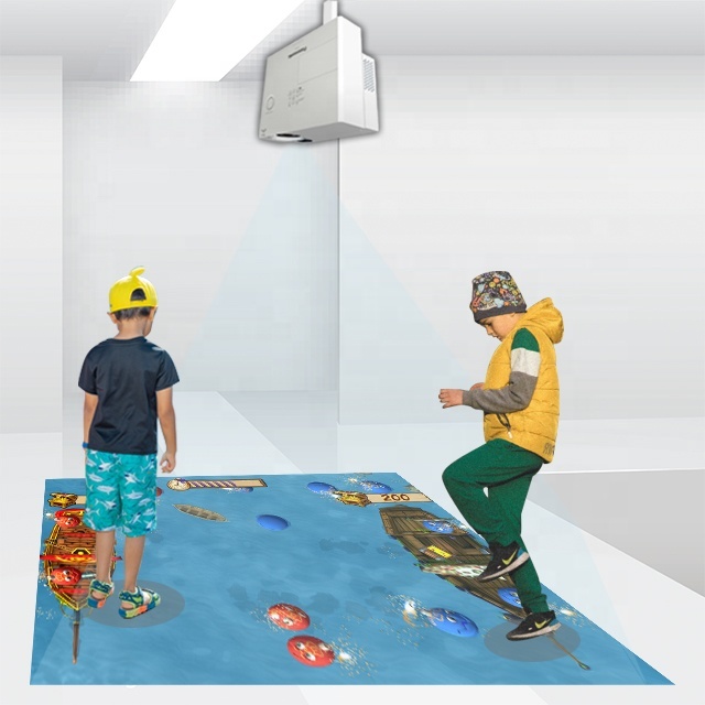 Interactive Game Mobile Version Machine Floor Projection Projector System