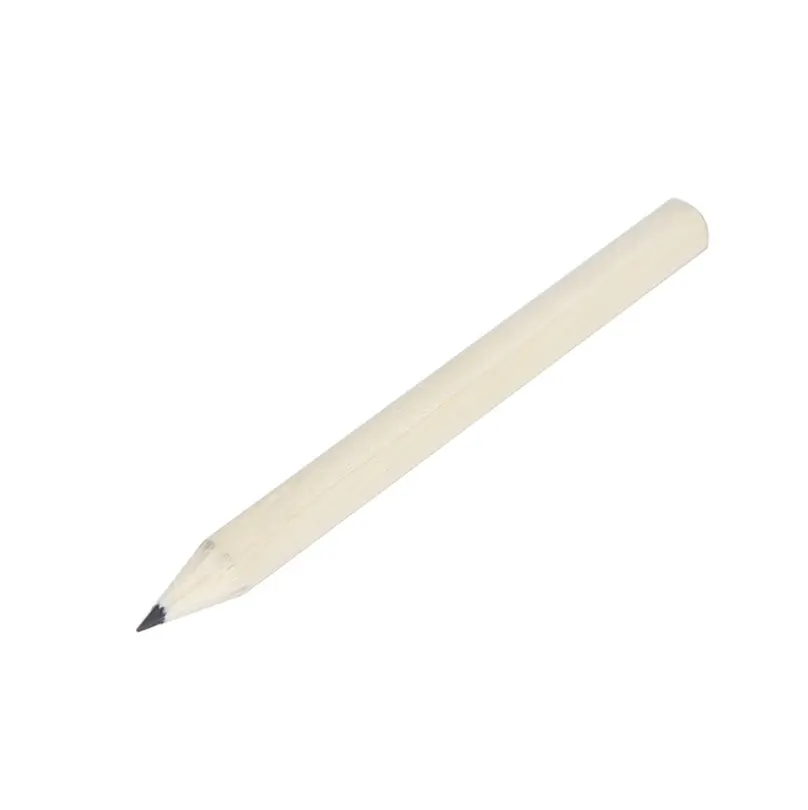 Cheap 3.5" Hexagonal Mini Natural Wooden Golf HB Lead Writing Pencil for Kids