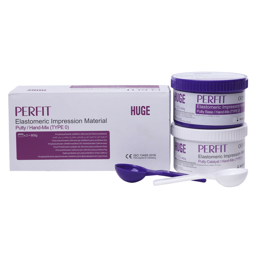 SET A Dental Elastomeric Putty light Body with mixer PERFIT VPS Silicone for dentist clinical use