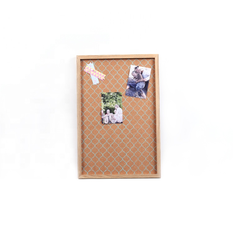 Wholesale Custom Portable Memo Pad Notice Soft Bulletin Pictures Board Wooden Wall Decoration For Home