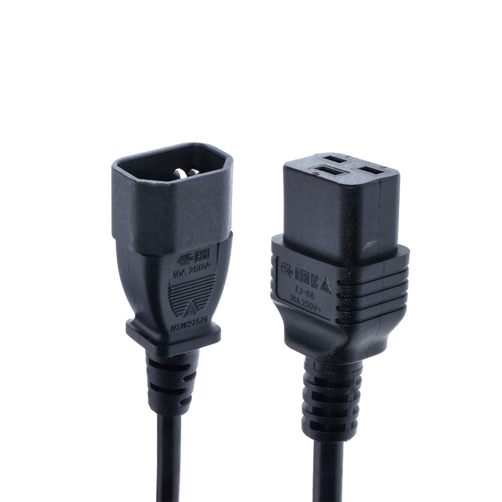 Силовой кабель IEC320 C14 к C19 PDU, соответствует сертификатам CE/IECEE/KEMA