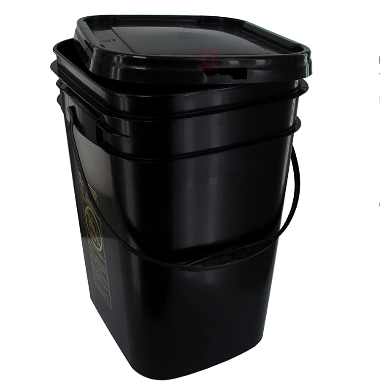 Хадсон обмен Премиум 5 галлонов ведро HDPE черный цвет ведро