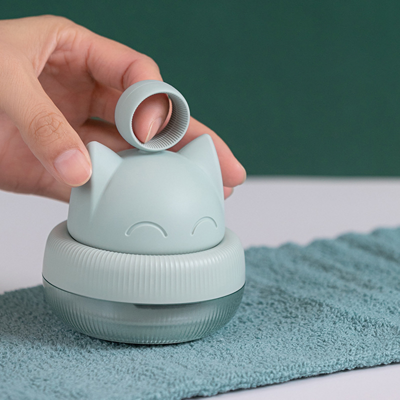 Мини волос мяч отделкой триммер, Lint Remover с красочными милый кот дизайн крышка дома Lint Remover