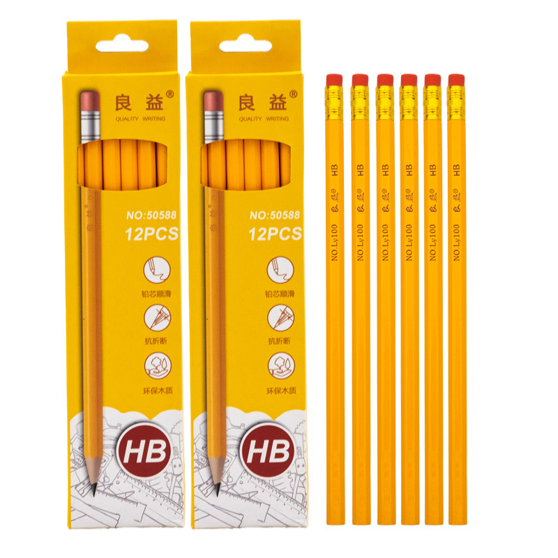 Factory wholesale Customized HB pencil custom children student pencil drawing sketch pencil
