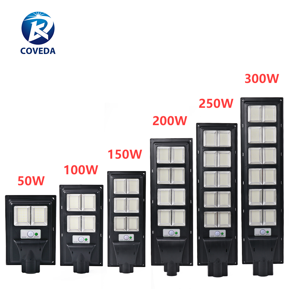 Keweida Weekly Deals Free Sample 50W 100W 150W 200W High Power IP65 Waterproof All In One Led Solar Street Light Pole