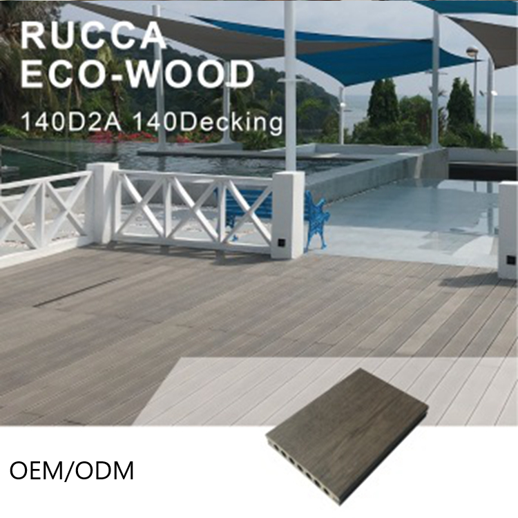 Rucca плюс WPC OEM/ODM полые/настил из древесно-полимерного композита открытый настил