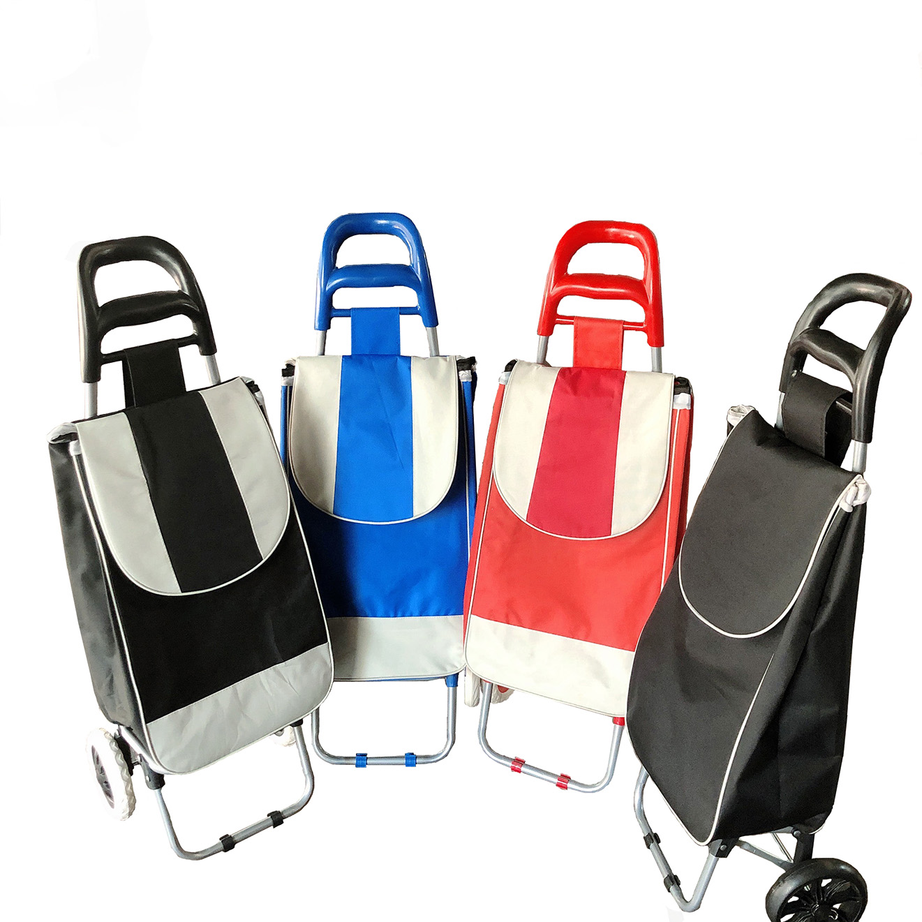 Folding mini shopping fold foldable trolleys wisda commercial hand grocery luggage cart speed skite Ready to Ship