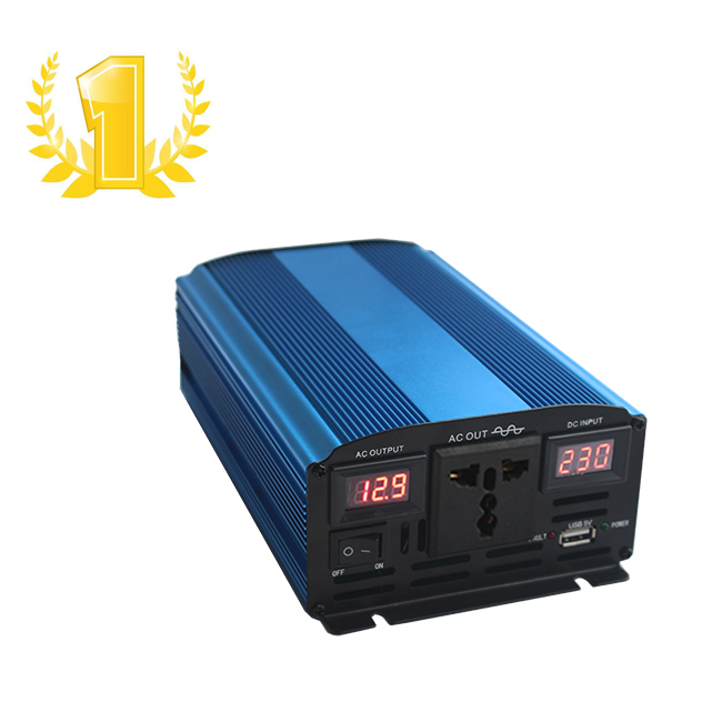 12v 220v 600w real power 1200w peak power double output USB port solar power inverter converter dc to ac