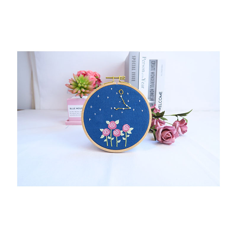 Xiurun HOT Selling Handmade Embroidery Set Needlework Sewing Craft Pisces DIY Embroidery Kits