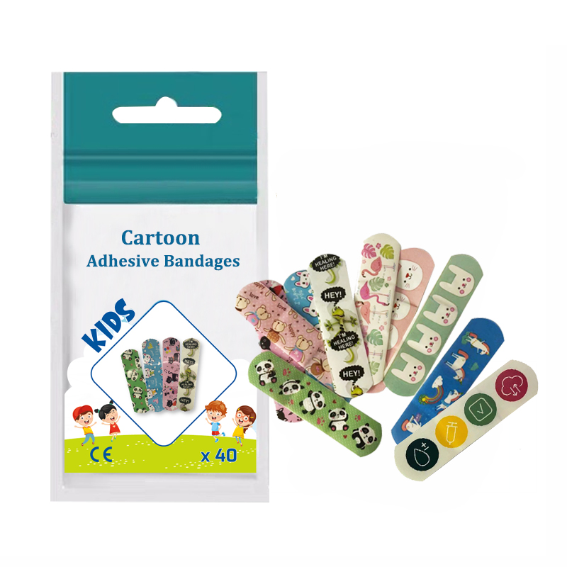 Custom logo Printed Medical Customize Kids Band Aid with bag first aid plaster