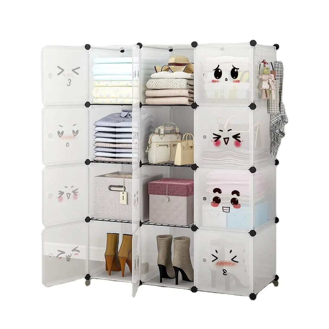 Шкаф для хранения Cube Armoire портативный шкаф пластиковый сборный милый мультфильм для детей мебель для спальни шкаф домашняя мебель