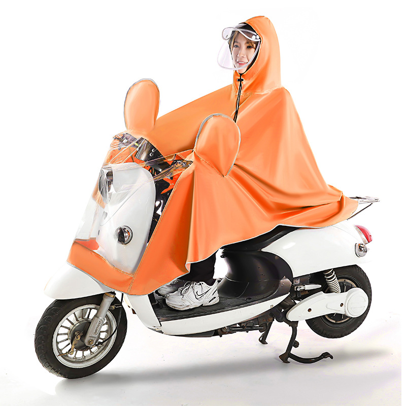 battery motorcycle raincoat double male and female adult full-body rain riding poncho wholesale