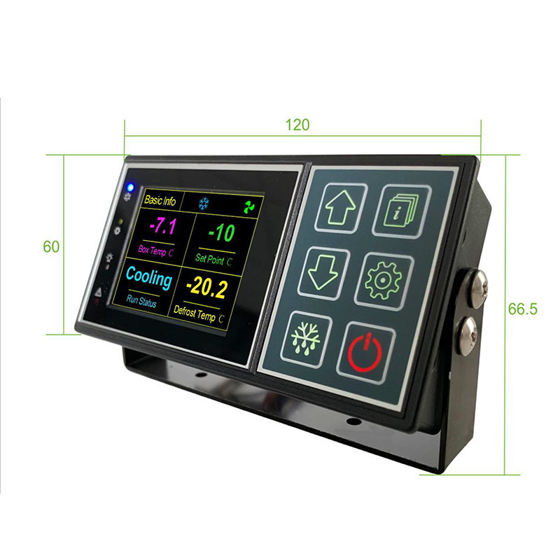 Transport refrigeration controller touch screen control panel