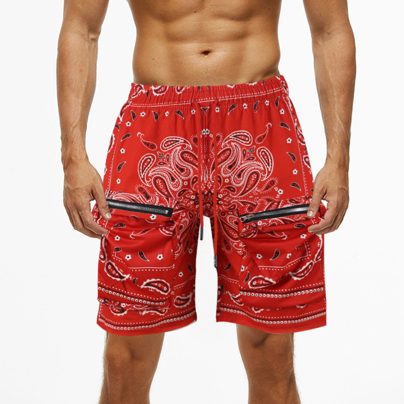 Breathable Cargo Mens Gym Shorts 3D Hip Hop Style Men's Shorts Outdoor Sport Sweat Shorts And Street Wear