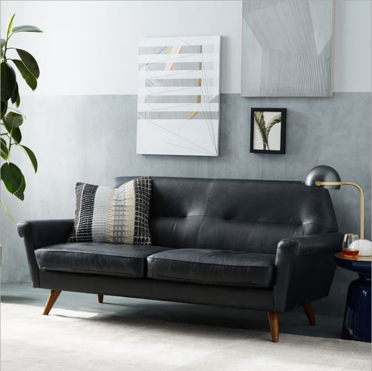 Two Seats Modern Fabric Couch Sofa Japanese style Home Furniture Foldable Living Room sofas